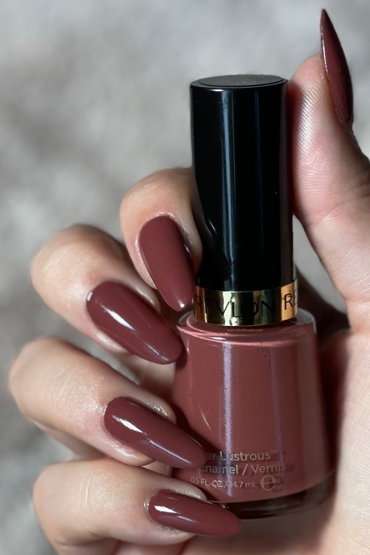 Trend Aura Burgundy Gloss Almond Press-On Nails – Luxury Reusable Nail Set